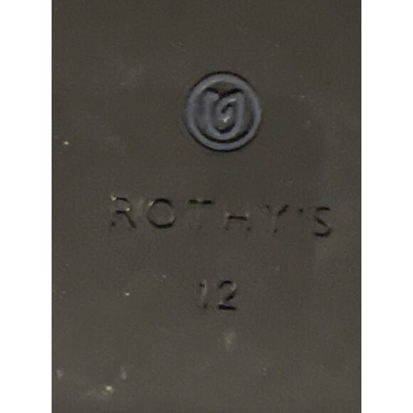 Rothy's Retired The Flat in Black/White Birdseye Print Size 12 - Picture 7 of 7